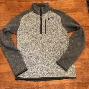 Patagonia Better Sweater Quarter-Zip Fleece Pullover Gray Women Sz S Outdoor
